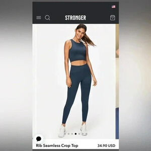 Stronger Rib Seamless Crop Top